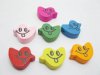 200 Bird Shape w/Smile Face Wooden Bead Mixed Color 200 Bird Shape w/Smile Face Wooden Bead Mixed Color