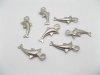 100 12mm Charms Metal Dolphin Pendants Finding