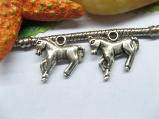 20pcs Metal Running Horse Charms yw-ac-mc81