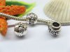 20pcs Tibetan Silver Carved Flower Barrel Beads European Design