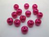 500 Fuschia Round Simulate Pearl Loose Beads 10mm