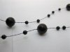 1Roll X 60Meter Black Beaded Garland for Wedding Craft Dia.8mm 1Roll X 60Meter Black Beaded Garland for Wedding Craft Dia.8mm