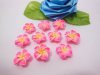 100 Pink Fimo Beads Frangipani Jewellery Finding 1.5cm