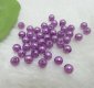 2500 Purple Round Simulate Pearl Loose Beads 6mm