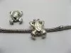 20 Alloy Frog Shape Thread European Beads pa-m44