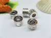 20pcs Tibetan Silver Carved Flower Column Beads European Design