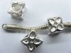 10 Silver Plated Metal Thread European Beads pa-m229