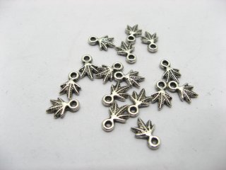 500 Metal Leaf Jewelry Charms Pendants ac-mp161