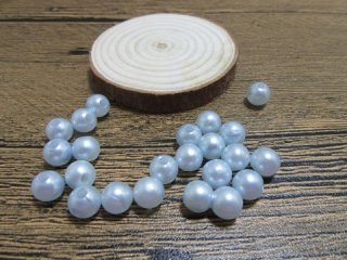 1000 Light Blue Round Simulate Pearl Loose Beads 8mm