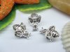 10 Silver Bee Thread European Beads pa-m194