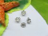 1000pcs White-K Plated Bead Caps 6mm yw-ac-bf42 1000pcs White-K Plated Bead Caps 6mm yw-ac-bf42