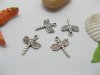100 Dragonfly Beads Pendants Charms Jewelry Finding 20x16mm