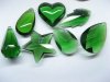 30 Assorted Green Glass Pendants pd-gd-ch8 30 Assorted Green Glass Pendants pd-gd-ch8
