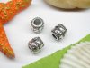 50pcs Metal Barrel Beads yw-ac-mb74