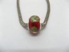 100 Red Murano Round Glass European Beads be-g380 100 Red Murano Round Glass European Beads be-g380
