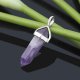 10X Amethyst Pendant Hexagon Prism Beads Charms for Necklace 10X Amethyst Pendant Hexagon Prism Beads Charms for Necklace