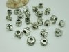 100Pcs New Alloy European Beads No Thread Assorted 100Pcs New Alloy European Beads No Thread Assorted