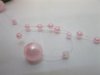 1Roll X 60Meter Pink Beaded Garland for Wedding Craft Dia.8mm 1Roll X 60Meter Pink Beaded Garland for Wedding Craft Dia.8mm
