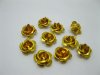 475Pcs Golden Flower Beads Findings 15mm