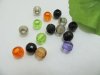 200Pcs New Acrylic Round Facted European Beads Mixed Color