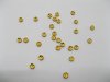 100 Golden Rondelle Flower Rhinestone Spacers Beads 100 Golden Rondelle Flower Rhinestone Spacers Beads