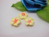 100 Yellow Fimo Beads Frangipani Jewellery Finding 1.5cm 100 Yellow Fimo Beads Frangipani Jewellery Finding 1.5cm