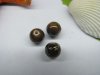 1700 Coffee Round Lampwork Resin Beads 8mm be-g494