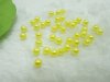 2500 Yellow 6mm Round Simulate Pearl Beads