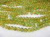 10 Strands Yellow & Green Round Crackle Glass Beads 10 Strands Yellow & Green Round Crackle Glass Beads