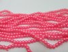 18000 Hot Pink 4mm Round Simulate Pearl Beads