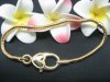 1 Golden Plated Heart Clasp European Bracelets 20cm