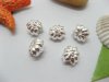 10pcs Silver Plated Screw Pumpkin Beads European Design