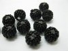 480X Plastic Black HandCraft Seed Beads Round