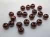 1000 Coffee Round Simulate Pearl Loose Beads 8mm