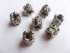 10 Alloy European Barrel Thread Beads ac-sp327