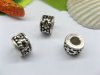 50pcs Tibetan Silver Sunflower Barrel Beads European Design