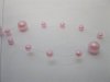 1Roll X 60Meter Pink Beaded Garland for Wedding Craft Dia.10mm 1Roll X 60Meter Pink Beaded Garland for Wedding Craft Dia.10mm