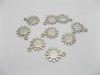 100 15mm Charms Metal Sunflower Pendants