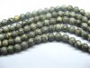 5 Strands Black Line Agate Round Gemstone Beads 10mm