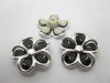 40Pcs Blossom Flower Hairclip Jewelry Finding Beads - Black 40Pcs Blossom Flower Hairclip Jewelry Finding Beads - Black