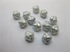 1300Pcs 10mm Light Gray Knot Loose Beads Finding
