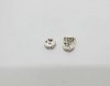 100Pcs 6mm Silver Flower Rhinestone Rondelle Spacers Beads 100Pcs 6mm Silver Flower Rhinestone Rondelle Spacers Beads