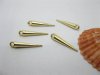 200 Golden Spike Charms Pendant Finding For Jewelry Making 25mm