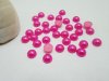 2500Pcs 8mm Fuschia Semi-Circle Simulated Pearl Bead Flatback