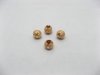 100 Copper Stardust Aluminum Round European Beads ac-sp571