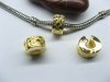 10 Gold Plated European Stopper Beads Clips pa-c26