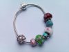 1X European Bracelet w/ Beads Mixed Colour