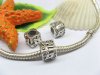 20pcs Tibetan Silver Square Beads European Design Yw-pa-mb195