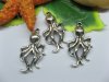 20pcs Tibetan Silver Skeleton Pendants