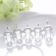 10X Rock Crystal Pendant Hexagon Prism Beads Charms for Necklace